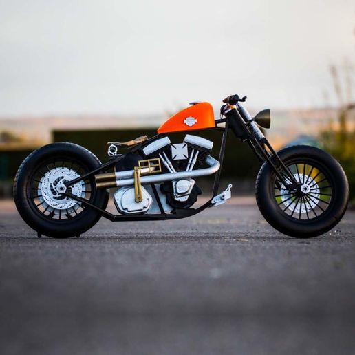 🏍️ Harley Davidson・ STL File for 3D printing・Cults